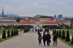 The lower Belvedere from the steps of the upper building
