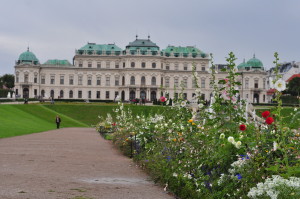The Upper Belvedere from the gardens